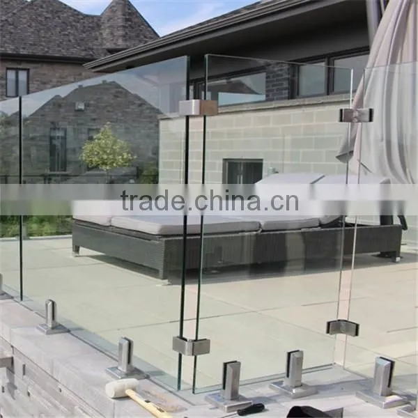 Frameless Glass Pool Fencing Glass Hardwares Glass Spigots photo-6
