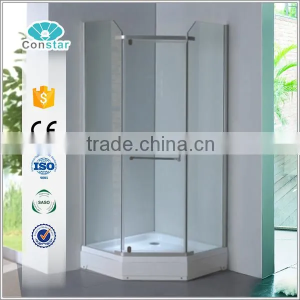 High Quality Hinge Door Diamond Shower Enclosure