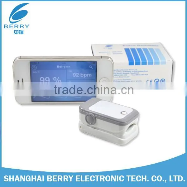 CE Approved Blood Oxygen Monitor Bluetooth Finger Pulse Oximeter