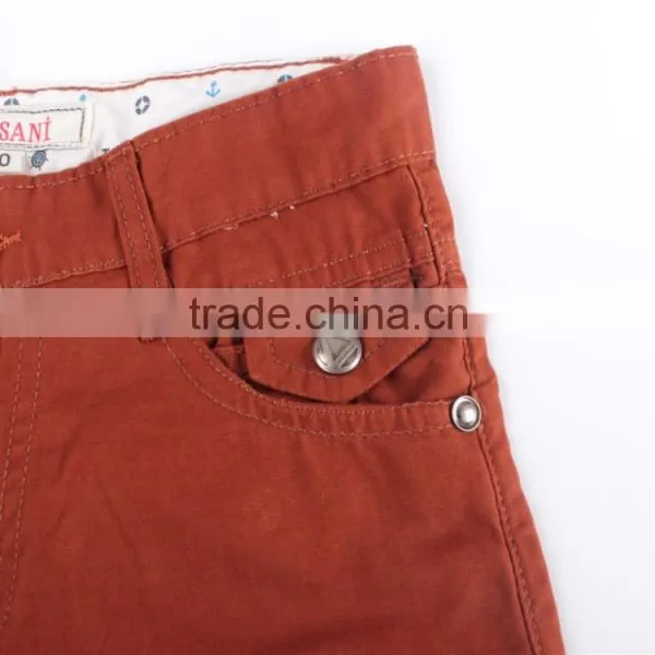 Boy's Good Quality 100%cotton Stocklot Apparel Washed Shorts photo-3