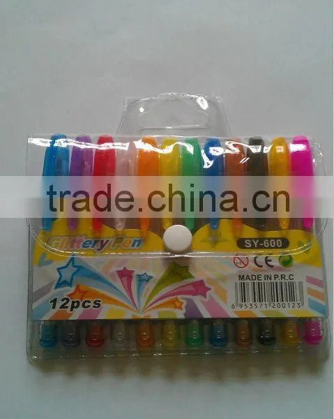 16 Colors Fruit Scent Mini BP Style Glitter Gel Pen