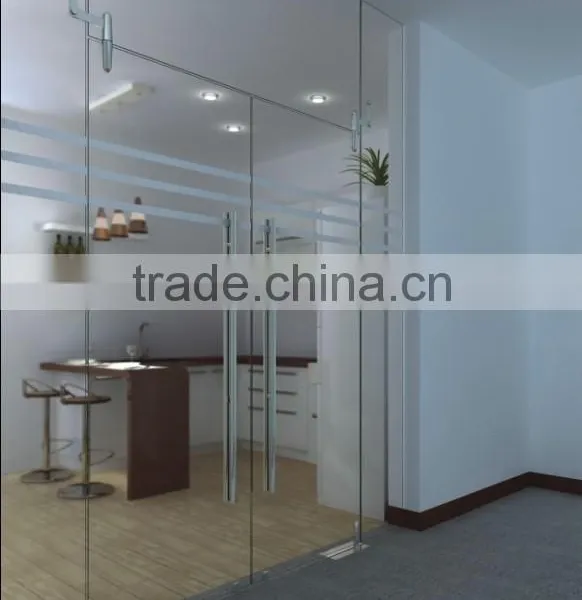 Patent Product Glass Swing Door Stainless Steel Type Curve Jacking photo-3