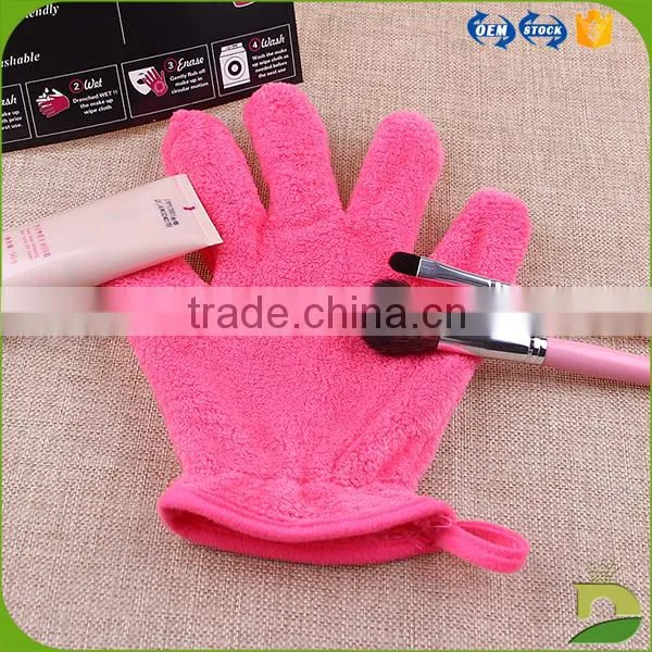 Makeup Cleaning Microfiber Removable Finger Gloves photo-2