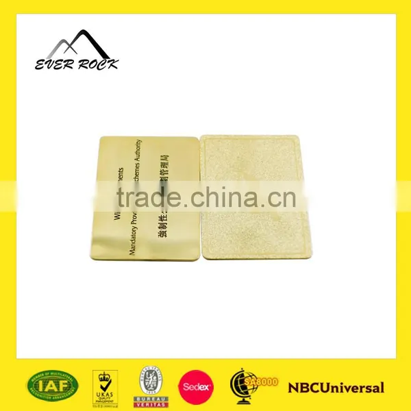Manufacture Fashion Engraved Adhesive Gold Custom Metal Label photo-3