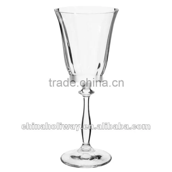 Optical Clear Stemmed Wine Glass