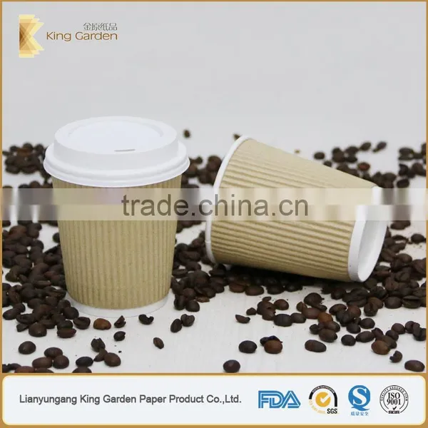 Single Wall /double Wall /ripple Wall Coffee Paper Cups With Lids photo-2
