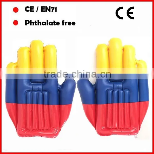 PVC Inflatable Cheering Hand Custom Printing for Promotional