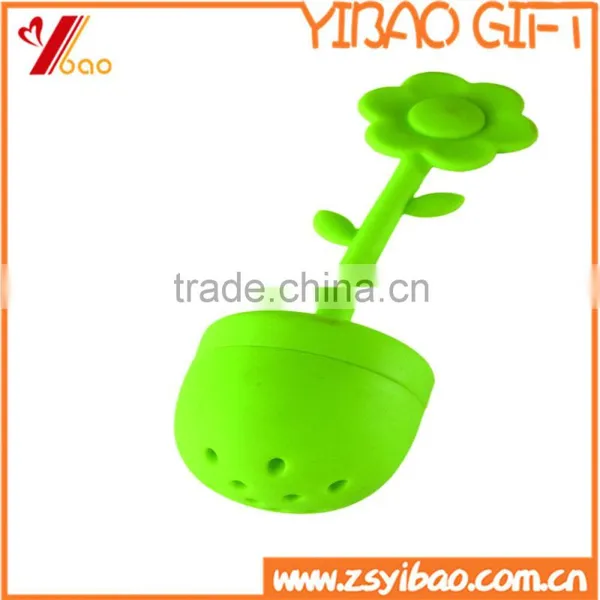 Food Grade Lemon And Sun Flower Shape Silicone Tea Infuser With Leaf photo-3