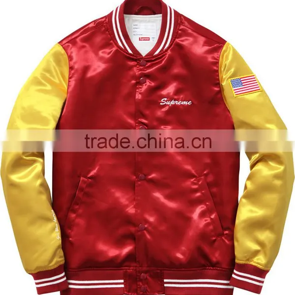 Fashion Wear Satin Jacket,custom Fashion Wear Satin Varsity Jacket,stylish Satin Varsity Jacket photo-4