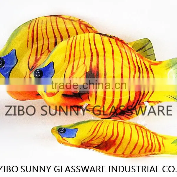 Tropical Gold Fingerling Son Glass Plate photo-2