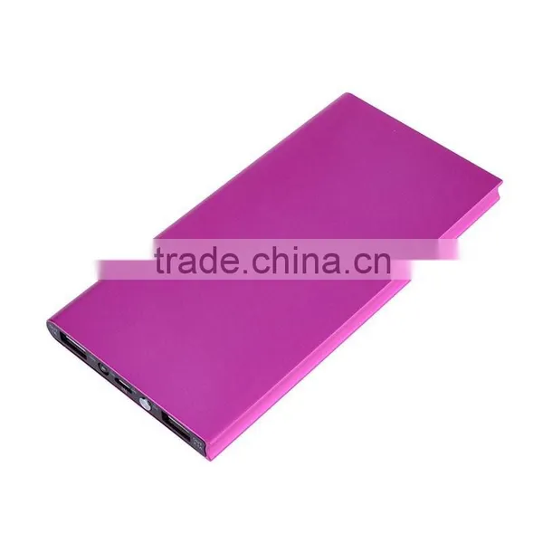 Manufacture Ultra Slim Li-polymer Battery Metal Power Bank 8000mAh photo-6