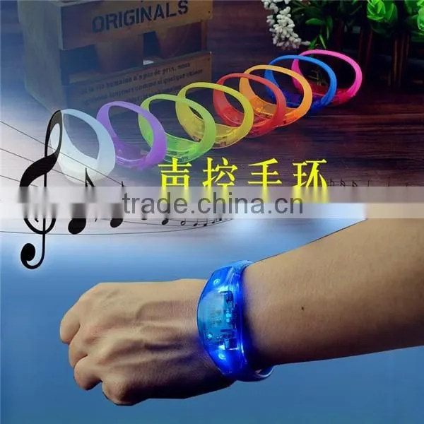 Hot Sale Music Sound Activated Bracelet Silicone Party Sound Activated Bracelet