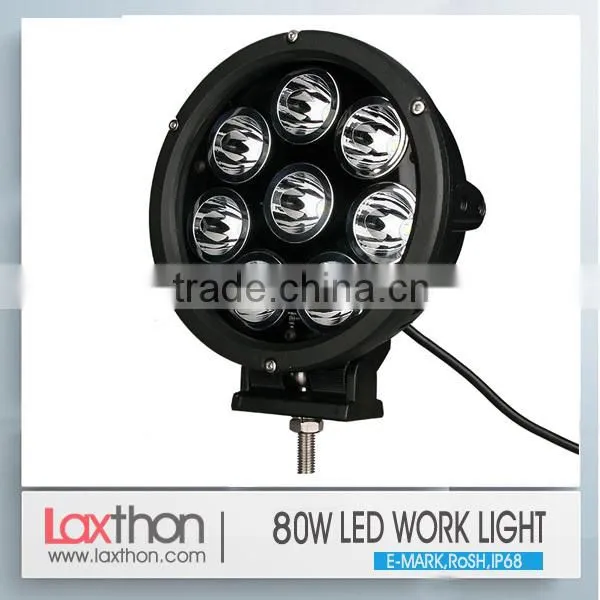 Emark RoHS Round Shape High Power 7 Inch 80W Led Driving Light Quality Choice