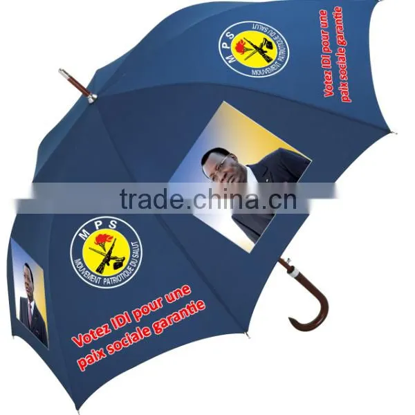 Auto Open J Hand Golf Umbrella for Chad Campaign photo-2