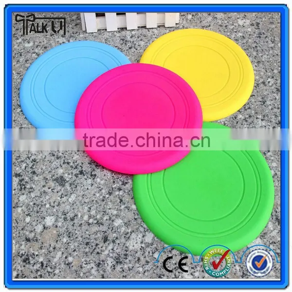 Hot Sell Professional Safe Silicone Round Frisbee/bite Resistant Pet Silicone Frisbee/soft Fodable Silicone Pet Dog Frisbee