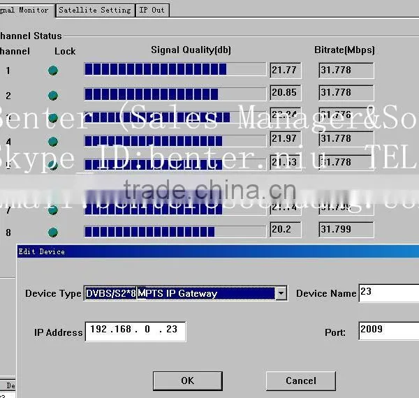 Dvb-s2 to ip Mpts Headend(DisEqc/22KHz,8*DVB-S2 In,IP/UDP(8 MPTS Multicast) Gigabit Out) photo-4