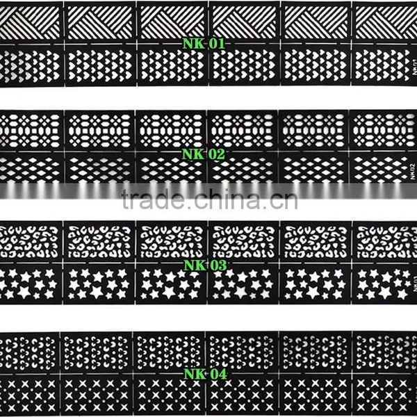 Reusable Stamping Tool DIY Nail Art Hollow Template Stickers Stamp Stencil Sticker photo-2