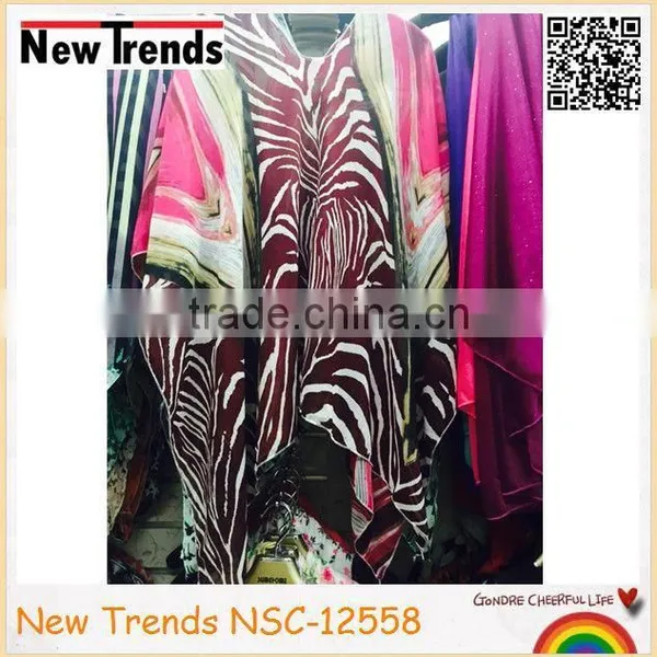 Zebra Printing Shawl Kimono
