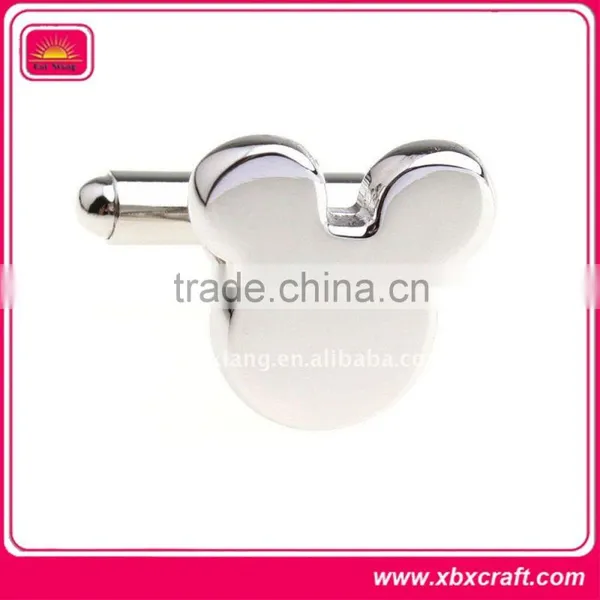 Polished and Ornament Silver Plated Cufflinks photo-4
