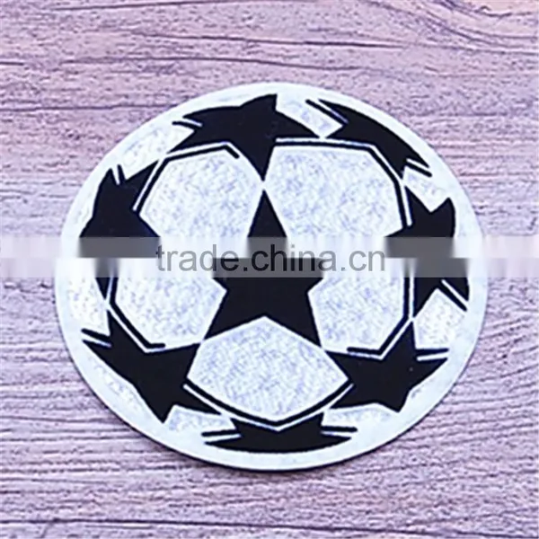 3D Flock Baseball Cap Soccer Woft Clothing Heat Printing Logo Patch photo-2