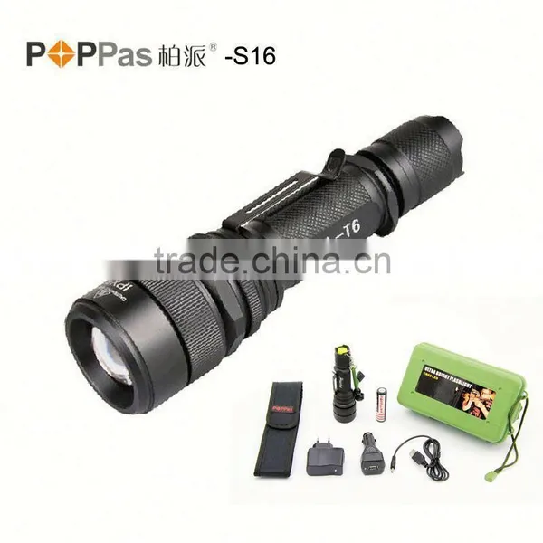 S16 Waterproof Rechargeable Zoom Dimmer High Power Hunting Search Light photo-4