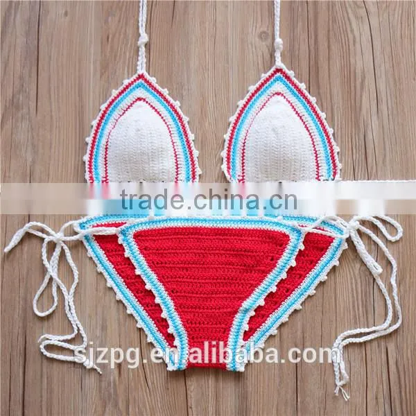 Crochet Knitted Handmade Beachwar, Popular Crochet Bikini Swimwear photo-3