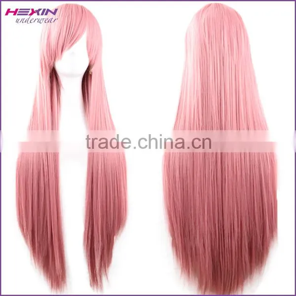 80cm Grey Extra Long Straight Wigs Synthetic Wig Quality Choice photo-4