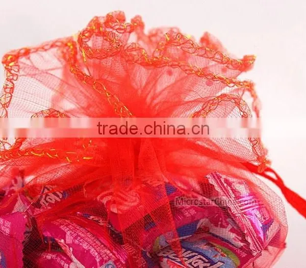 3 Sizes 100pcs Round Organza Gift Bag Small Drawstring Organza Bag Mini Wedding Favor photo-4