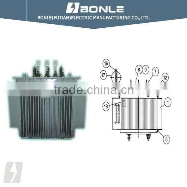 S9 Series 10KV Electrical Three Phase Power Distribution Transformer
