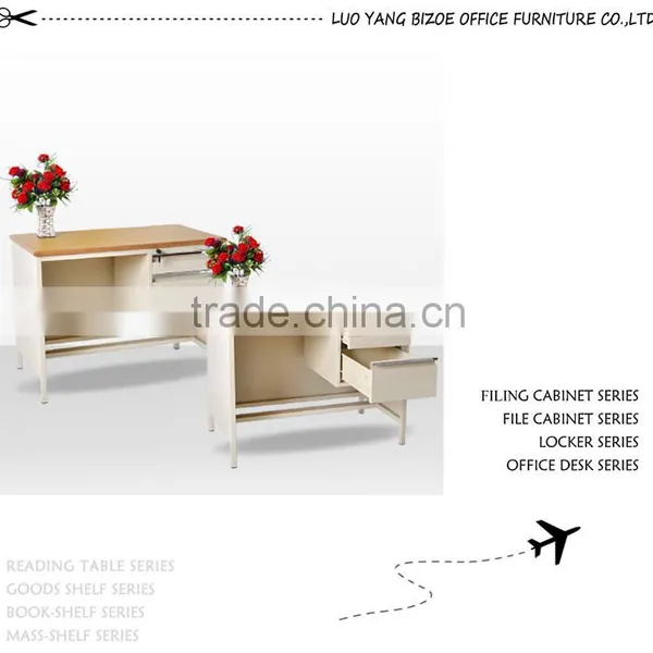Wholesale Office Table 2 Drawers With Wooden Top photo-2
