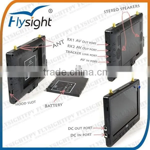 C888 7 Inch LCD TFT FPV Monitor HD 1024X600 No Blue Screen for Aerial Photography photo-5