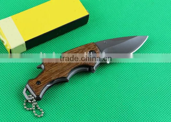 OEM Wood Handle Multi-function Pocket Knife photo-4