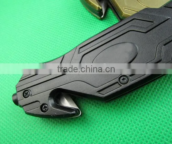 OEM Folding Knife 5Cr13 Hunting Knife Camping Glass Breaker Knife UDTEK01261 photo-5