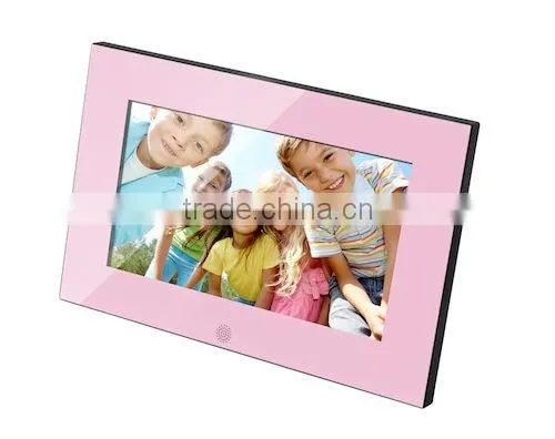 Digital Photo Frame With Clock With 7inch Shine Piano ABS Frame photo-3
