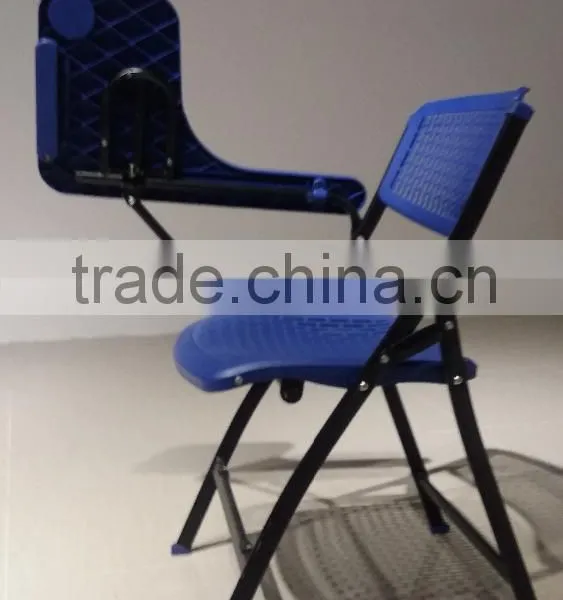 Student Folding Training Chair/ School Plastic Chair With Writing Tablet photo-3
