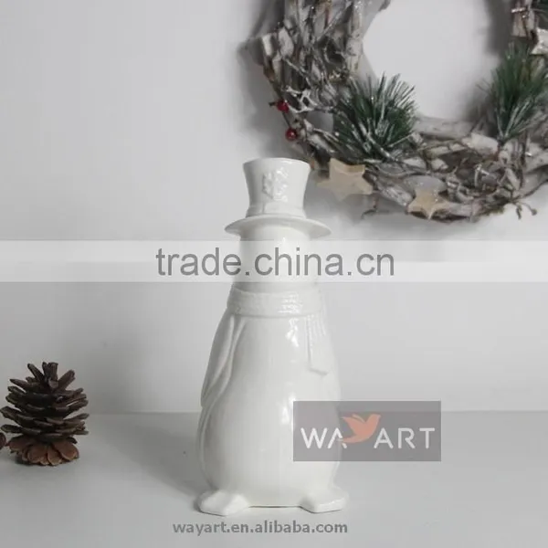 Elegant Christmas Animal Statues Ceramic Penguins photo-3