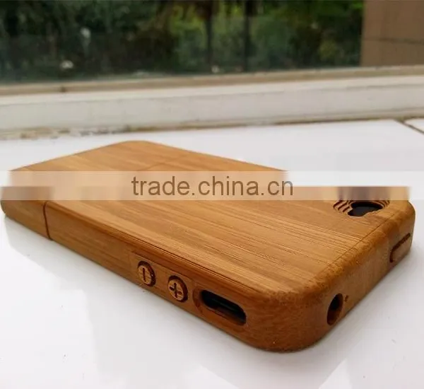 OEM Carbonized Bamboo Wood Cell Case for Iphone Cover for Iphone 5 Two Parts With Press Key photo-2