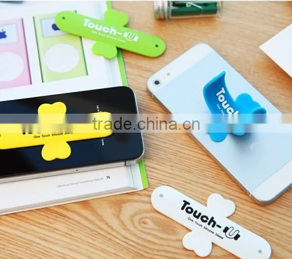 Newest Factory Touch-c Sticker Silicone Mobile Phone Stand photo-3