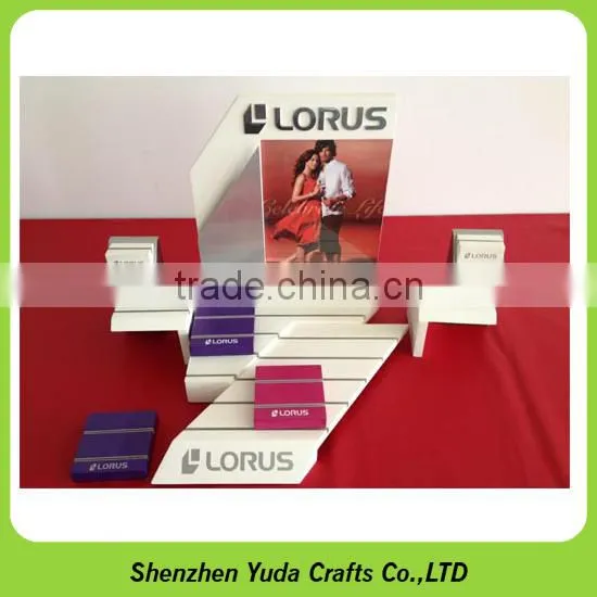 High Quality Well Painted Wood Watch Stand Wholesale MDF Display for Watch photo-6