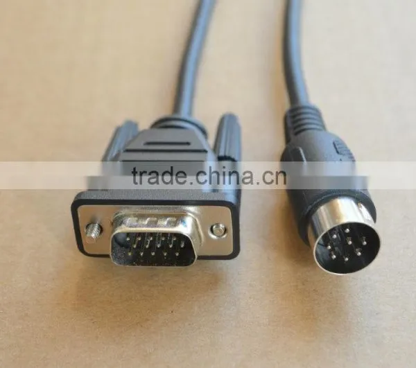 25FT Visca Control cables 9 pin D-Sub to 8 pin Mini-Din Plug RS-232 VISCA control cable - 25 feet