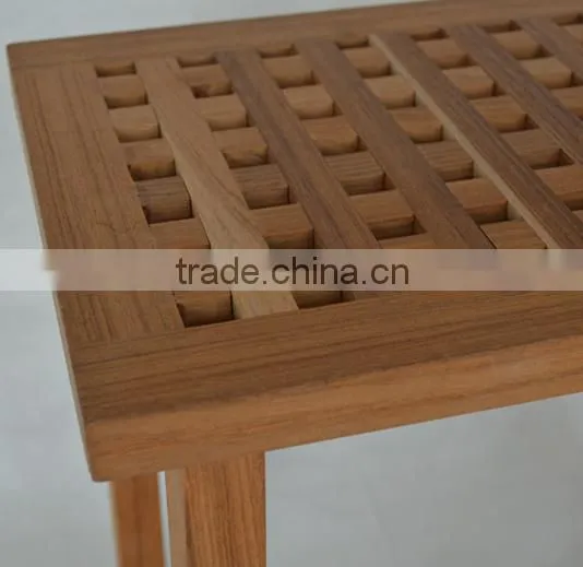 Teak Wooden Comfortable Bathroom Stool FSC Approved photo-3