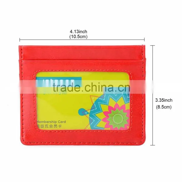 2016 Most Popular Simple Leather PU Blocking Wallets/case/holder for Credit Card . Quality Assured photo-5