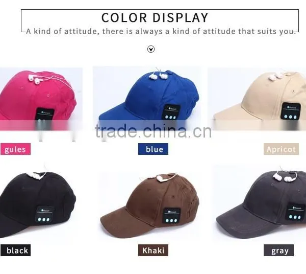 Sunshine Cap With Bluetooth Music Wireless Sports Headphone Hat photo-3