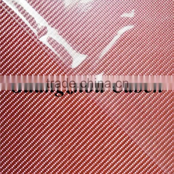 Excellent High Grade Beautiful 3k Red Glossy Twill Clear Epoxy Fiberglass Sheets Price for Decoretion photo-2