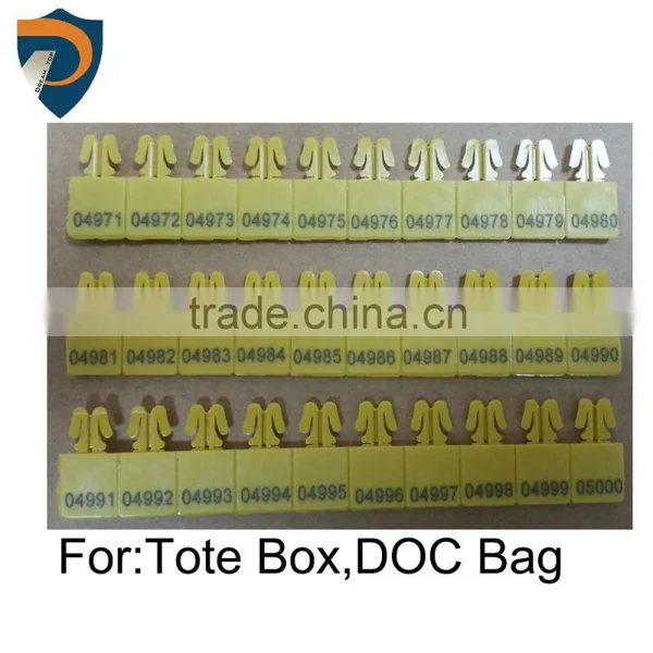 Tote Box Seal Documents Bag Seal Plastic Zip Seal DP-ZIP01FH