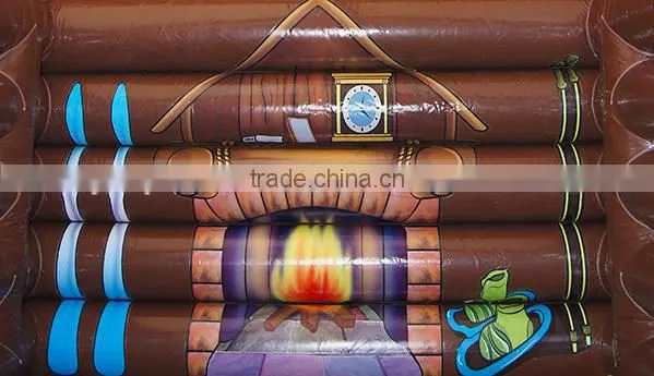 Wooden House Style Inflatable Tent, Inflatable Log Cabin Tent for Custom Size photo-4