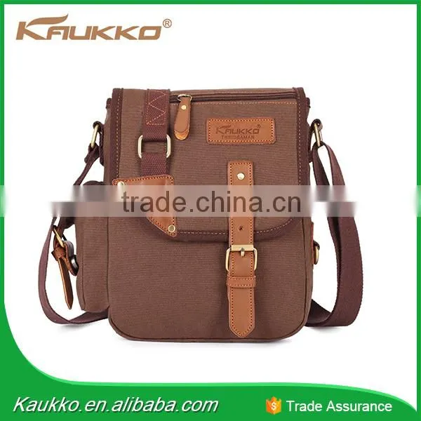 Multicolor Small Canvas Satchel Messenger Cross Body Cotton Bag photo-4