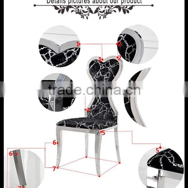 High Grade Dining Room Stainless Steel Chairs photo-5