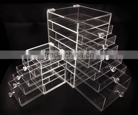Acrylic Cosmetic Organizer With Dividers, Makeup Display, Acrylic Cosmetic Product Display Custom photo-2