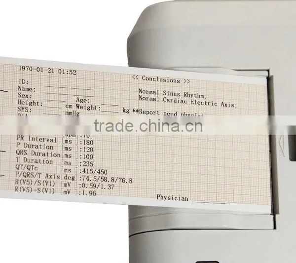 Recommend 12 Lead 3 Channel ECG Machine With PC Sync Software Electrocardiograph EKG-903BS photo-3